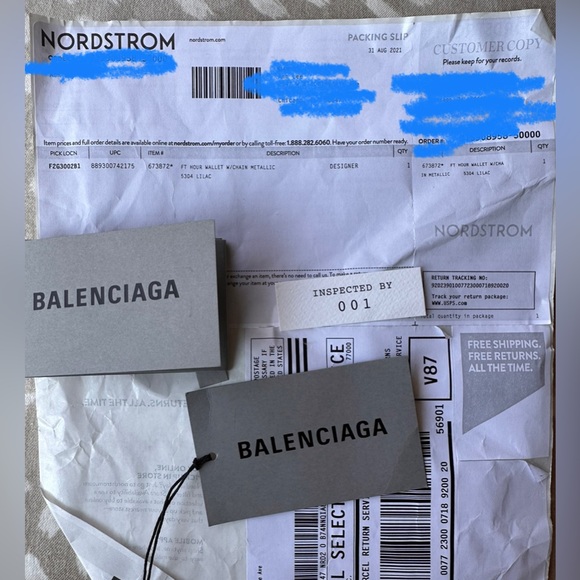 Balenciaga Wallet On Ty Chain *Rare Lilic color, Great Condition* - Picture 4 of 13